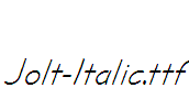 Jolt-Italic