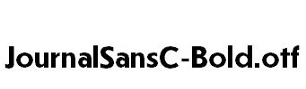 JournalSansC-Bold