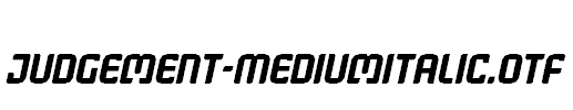 Judgement-MediumItalic