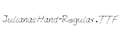 JulianasHand-Regular