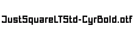 JustSquareLTStd-CyrBold
