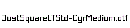 JustSquareLTStd-CyrMedium