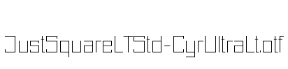 JustSquareLTStd-CyrUltraLt