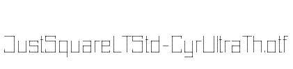 JustSquareLTStd-CyrUltraTh