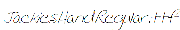 JackiesHandRegular