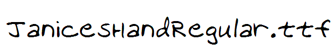 JanicesHandRegular