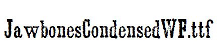 JawbonesCondensedWF