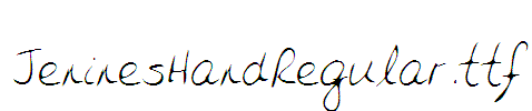 JeninesHandRegular
