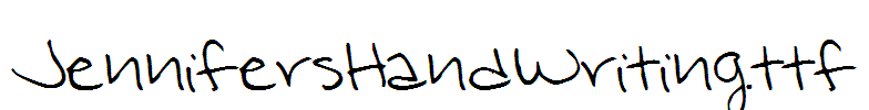 JennifersHandWriting