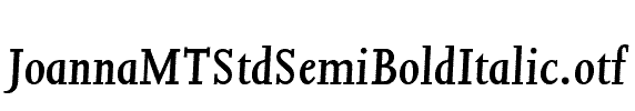 JoannaMTStdSemiBoldItalic