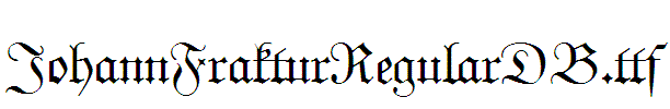 JohannFrakturRegularDB