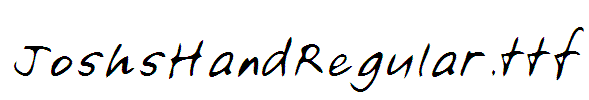 JoshsHandRegular