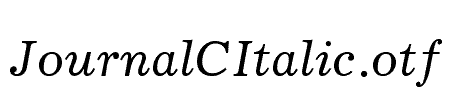 JournalCItalic
