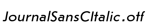 JournalSansCItalic