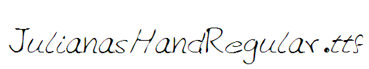JulianasHandRegular