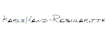 KarlsHand-Regular
