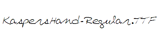 KaspersHand-Regular