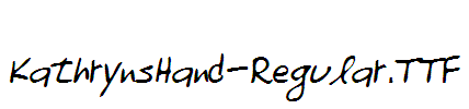 KathrynsHand-Regular