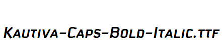 Kautiva-Caps-Bold-Italic