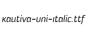 Kautiva-Uni-Italic