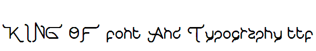 KING-OF-font-And-Typography