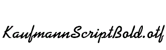 KaufmannScriptBold