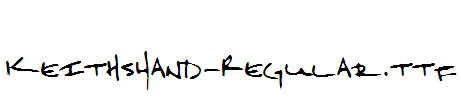 KeithsHand-Regular