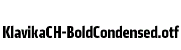 KlavikaCH-BoldCondensed