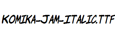 Komika-Jam-Italic