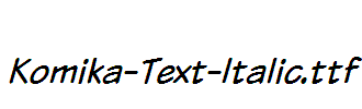 Komika-Text-Italic