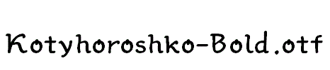 Kotyhoroshko-Bold