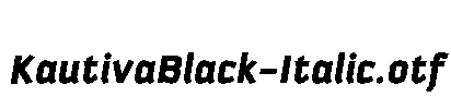 KautivaBlack-Italic