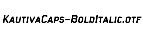 KautivaCaps-BoldItalic