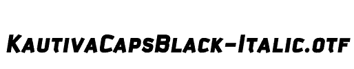 KautivaCapsBlack-Italic