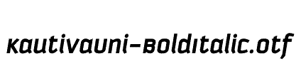 KautivaUni-BoldItalic