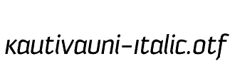 KautivaUni-Italic