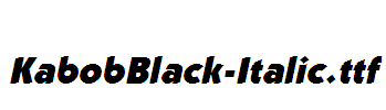 KabobBlack-Italic