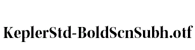 KeplerStd-BoldScnSubh