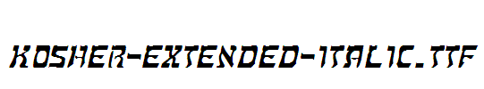 Kosher-Extended-Italic