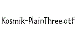 Kosmik-PlainThree