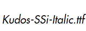 Kudos-SSi-Italic