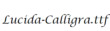 Lucida-Calligra