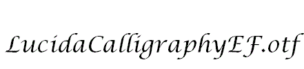 LucidaCalligraphyEF