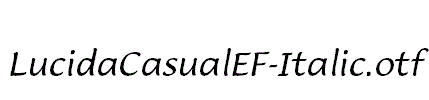 LucidaCasualEF-Italic