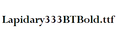 Lapidary333BTBold