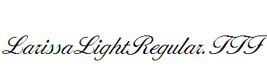 LarissaLightRegular