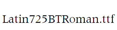 Latin725BTRoman