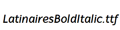 LatinairesBoldItalic