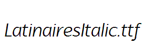 LatinairesItalic