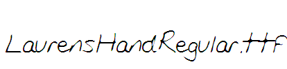 LaurensHandRegular